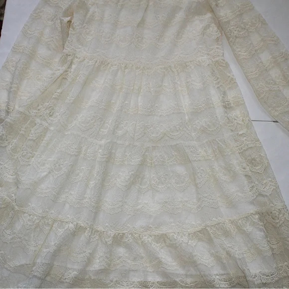 NEW Zara Embroidered Tulle Dress. Size 13/14. - eharrisgallery.com